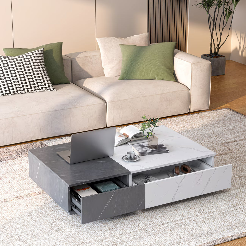 Modern Two Tone Coffee Table