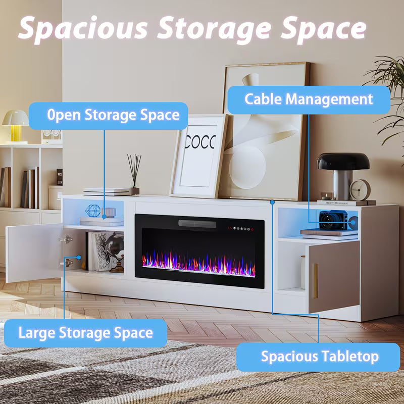 LED Fireplace TV Stand