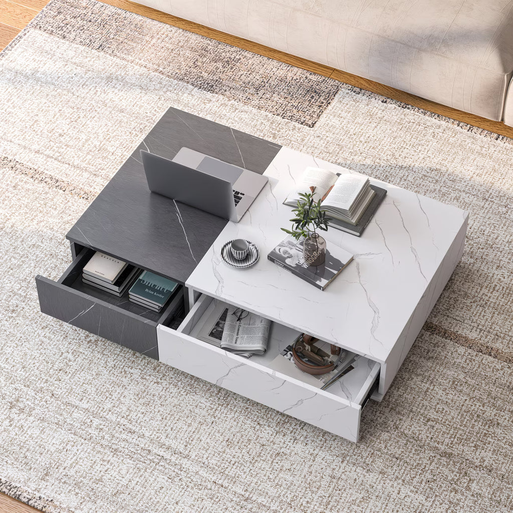 Modern Two Tone Coffee Table