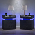 2x LED Nightstands
