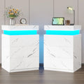 2x LED Nightstands