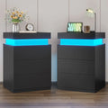 2x LED Nightstands