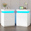 2x LED Nightstands