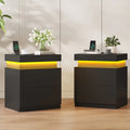 2x LED Nightstands